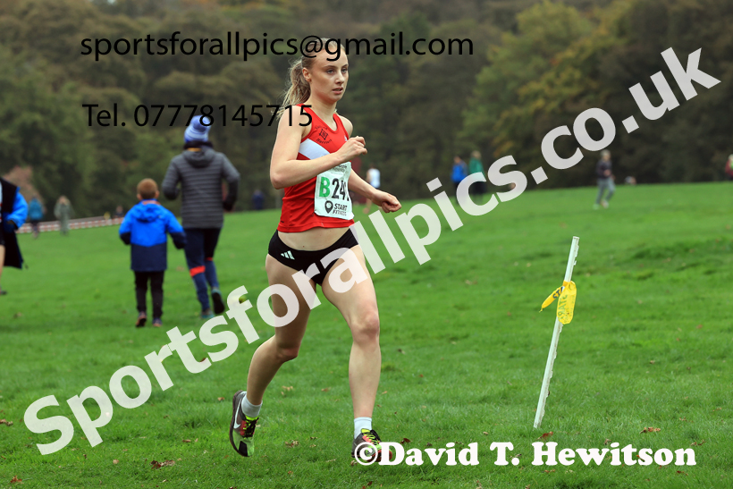 Senior Womens relay, 2025 Northern Cross Country Relays, Graves Park, Sheffield. Photo: David T. Hewitson/Sports for All Pics